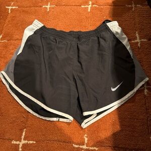 Nike Women's Black and Gray Athletic Shorts